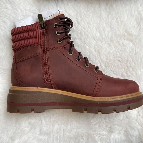 TIMBERLAND CERVINIA VALLEY Women’s Waterproof Mid Zip Boots Brown 8.5 - Picture 5 of 12